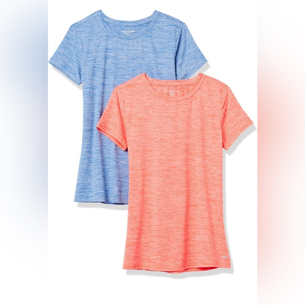Amazon Essentials Stretch Short-Sleeve Crewneck T-Shirt— 2 pk